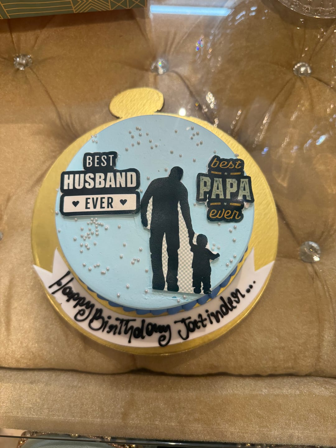 Customer photo review of Husband Father Chocolate Cake