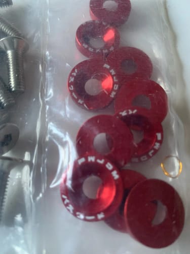 Customer photo review of M6 Car Nuts Bolts JDM Password Fender Washer Kit