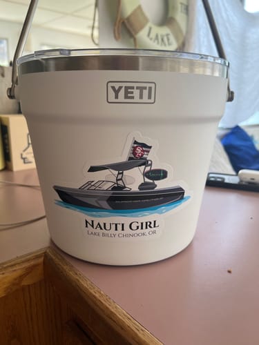 Customer photo review of Custom Digital Boat Artwork