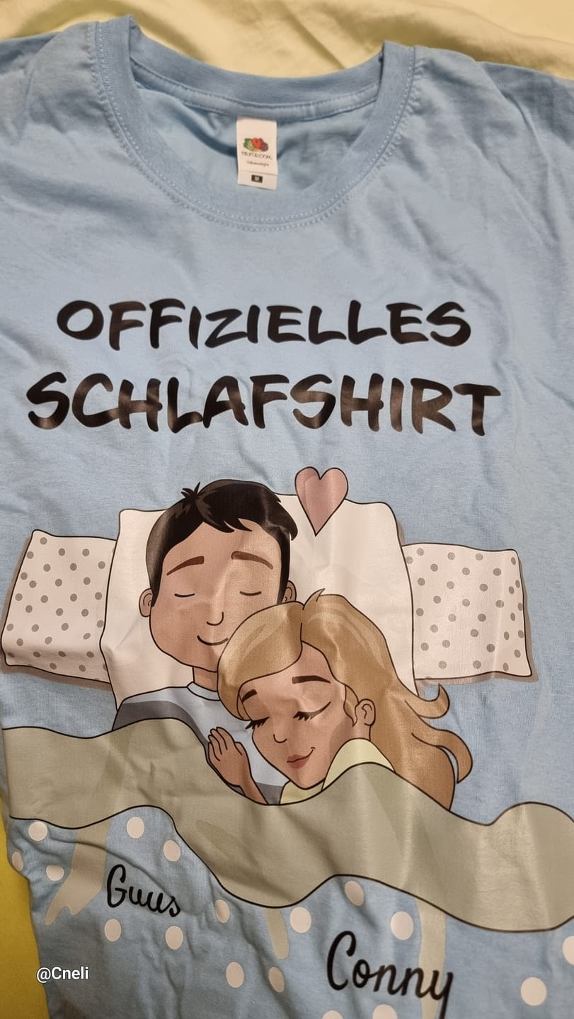 Customer photo review of Schlafmützen - Personalisiertes T-Shirt