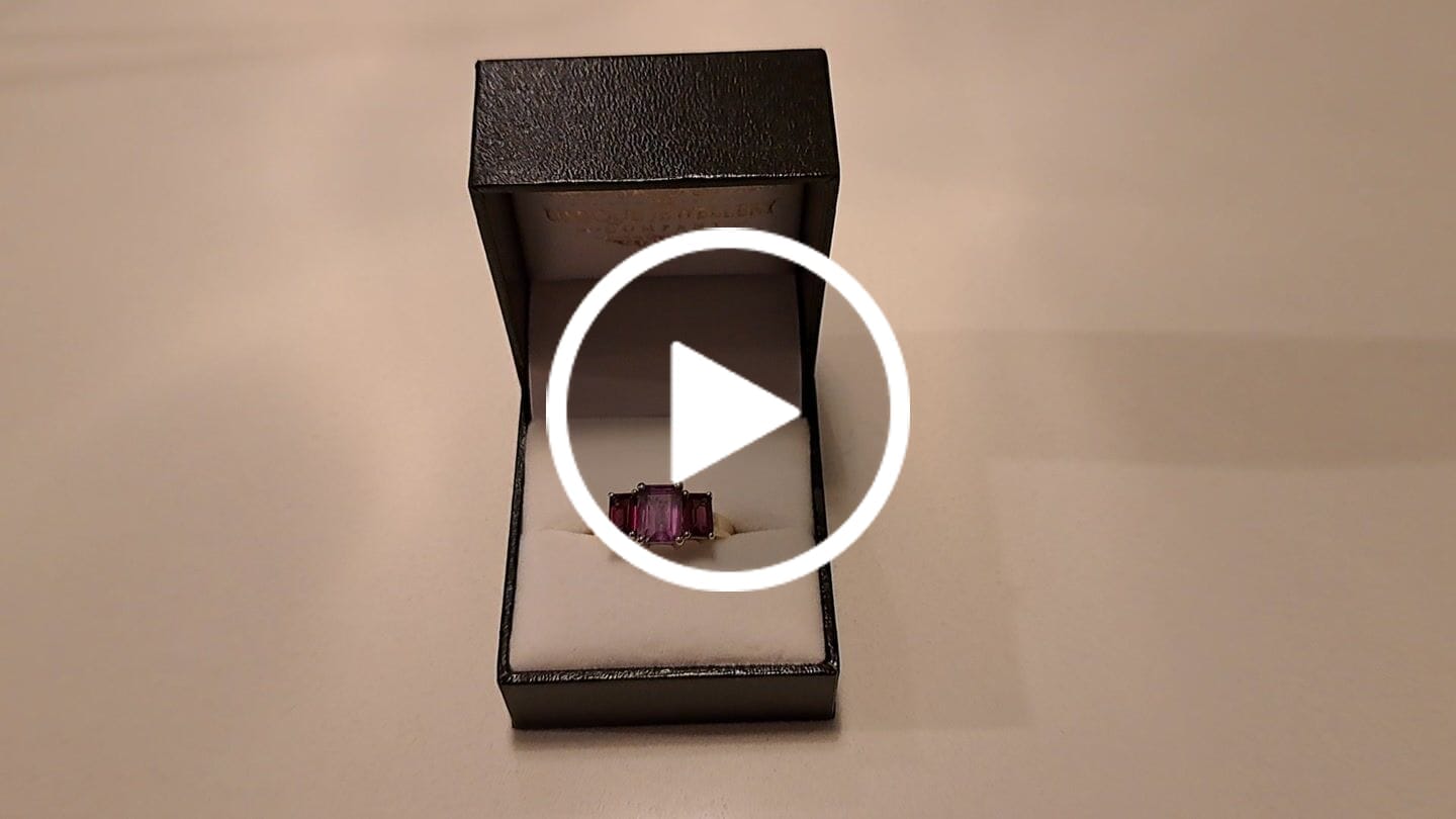 Customer video review of Amethyst & Rhodolite Garnet 9ct Yellow Gold Ring