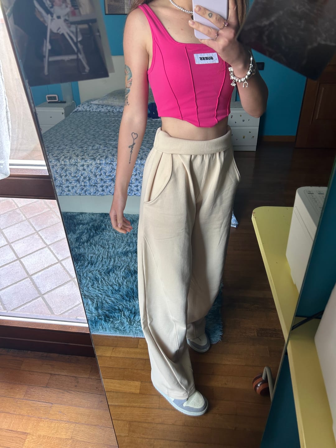 Customer photo review of Pantalone Baggy Ikonic SS 24 Burro