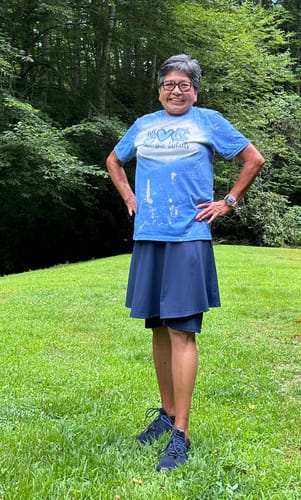 Customer photo review of 18" XLong Skort w/ Bermuda Short and Pockets