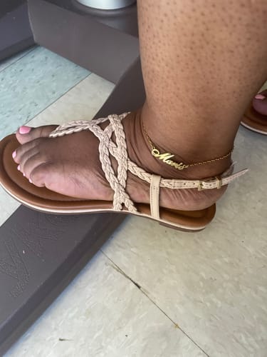 Customer photo review of Personalized Name Anklet/ Bracelet