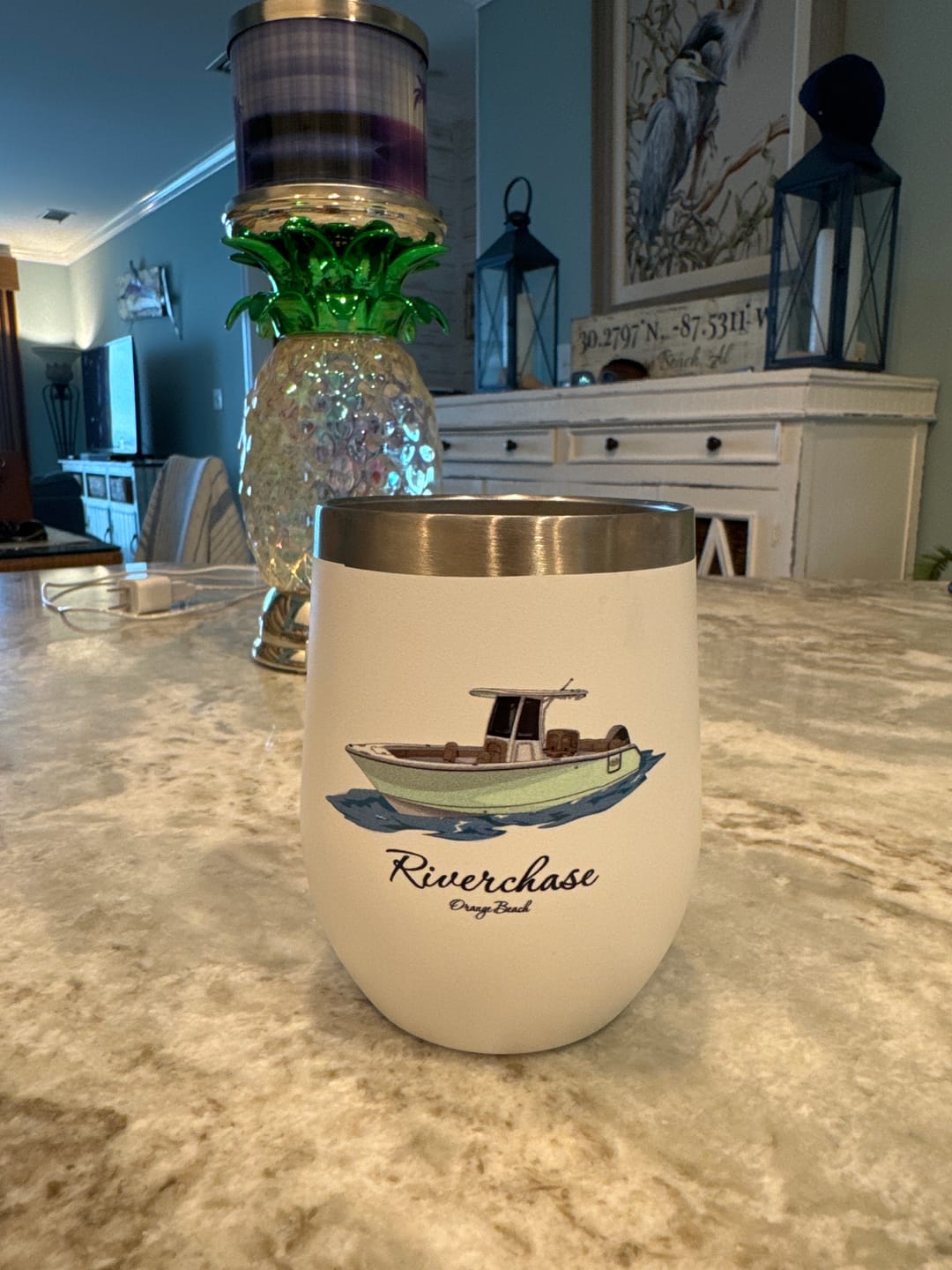 Customer photo review of Custom Wine Tumblers