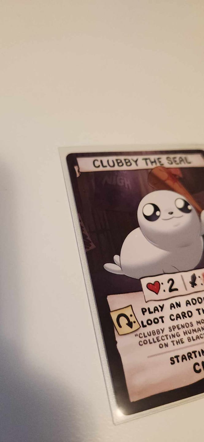 Customer photo review of Clear Matte Standard Size Card Sleeves