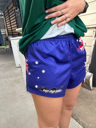 Customer photo review of 🔥NEW🔥 Footy Shorts - Aus Map Print
