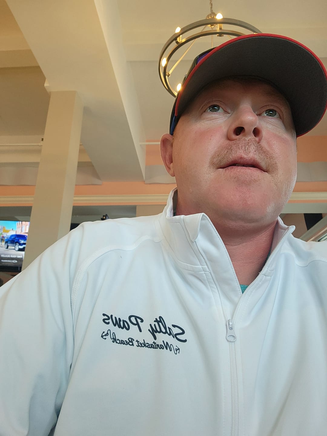 Customer photo review of Men's Custom Quarter Zip Performance Pullover