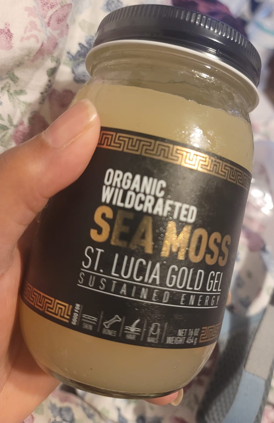 Customer photo review of St Lucia Gold Sea Moss Gel