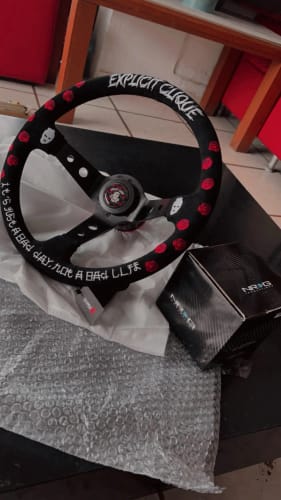 Customer photo review of 350mm Deep Dish Explicit Clique Steering Wheel