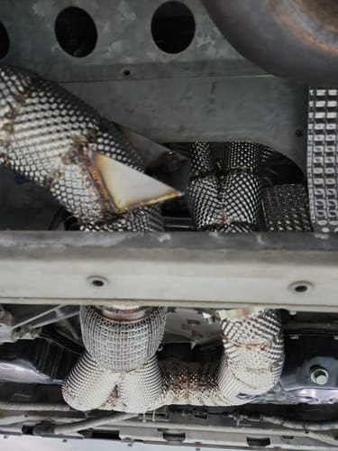 Customer photo review of Premium Heat Insulation Motorsports Header By Aerie Performance