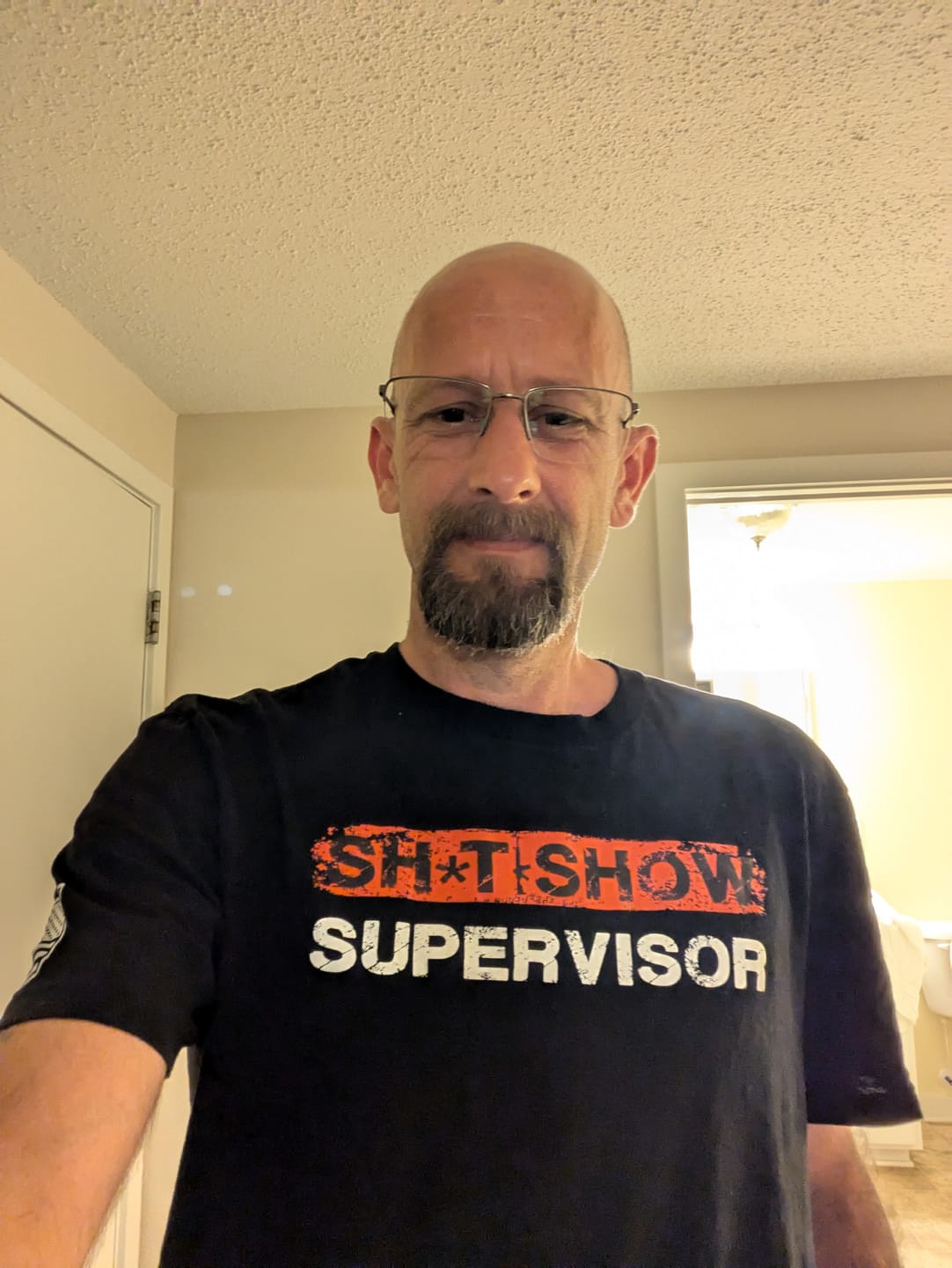 Customer photo review of Sh*t Show Supervisor T-Shirt