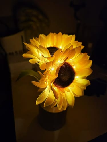 Customer photo review of Sunflower Lamp