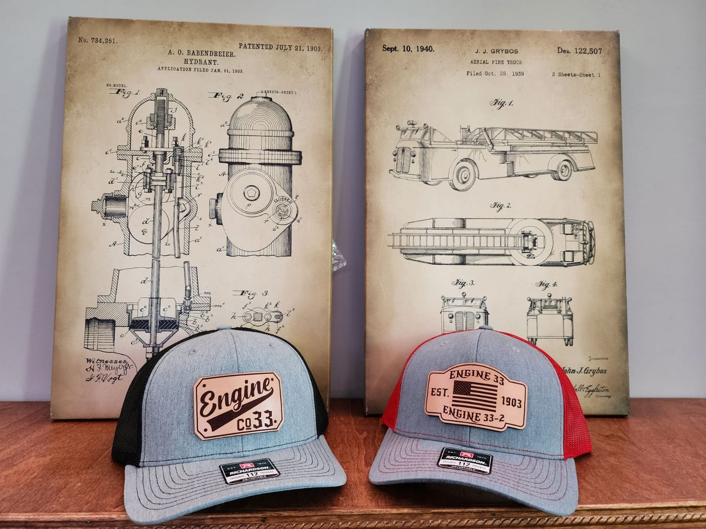 Customer photo review of Custom Passport Leather Patch Hat
