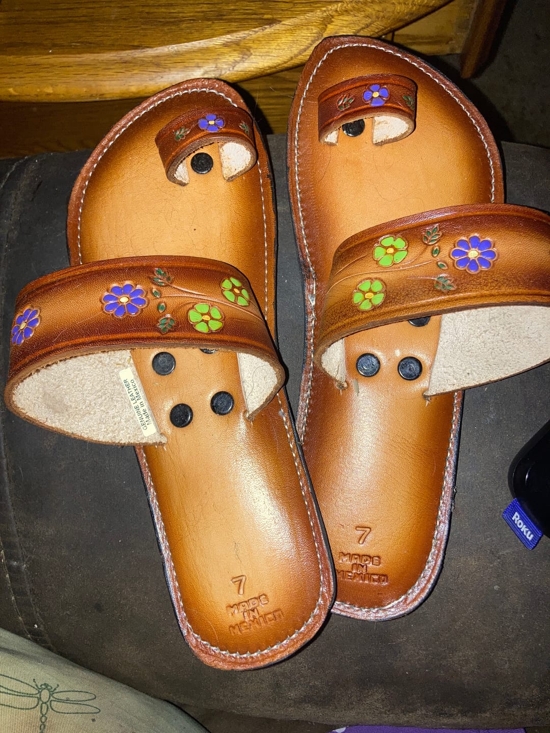 Customer photo review of Boho Flower Power Sandals