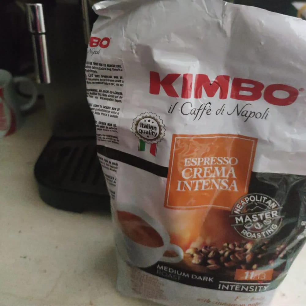 Customer photo review of Crema Intensa - Whole Bean Coffee 2.2lb Bag