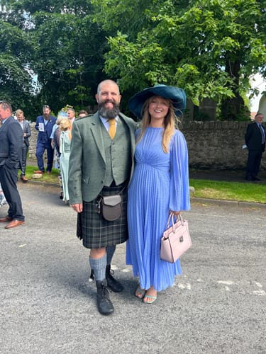 Customer photo review of REX: Mustard Ties, Mustard Yellow Tie , Ties for Men, Gifts for Men, Wedding Dress, Wedding Attire, Groomsmen Gifts, Wool Tie, Pocket Square