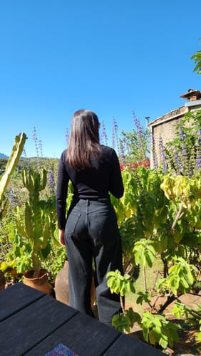 Suziani M. review of Calça Jeans Wide Leg Buriti Preto image 1 out of 1