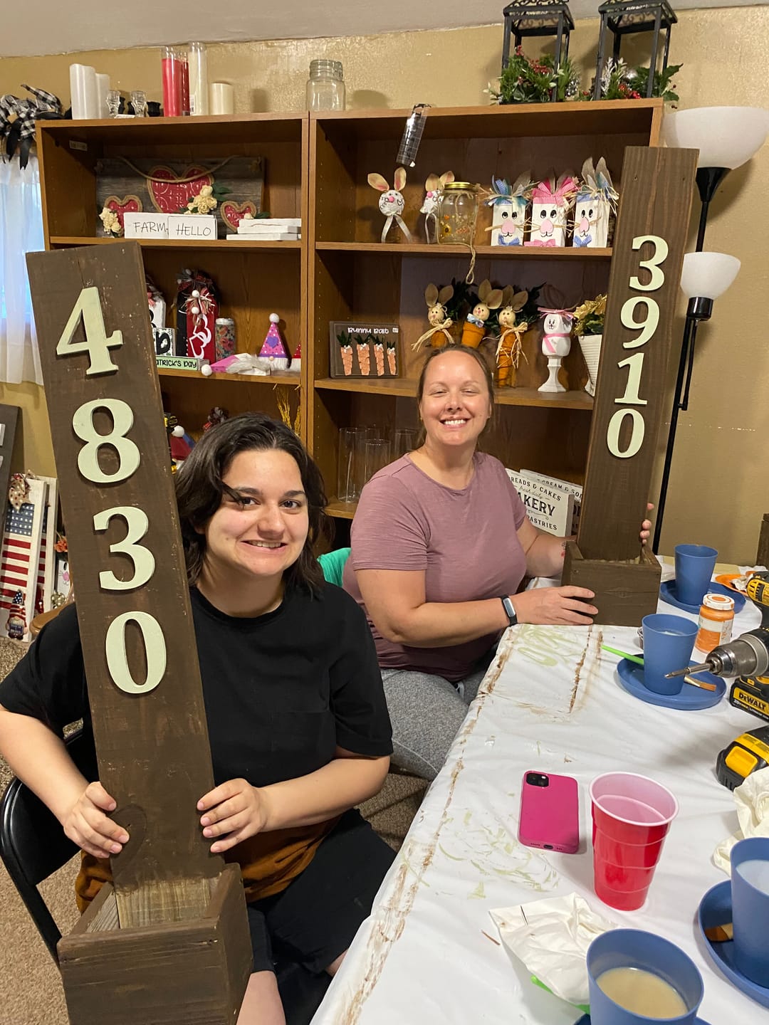 Customer photo review of Unfinished Wood Cambria Number 4 Shape - Craft - up to 36" DIY