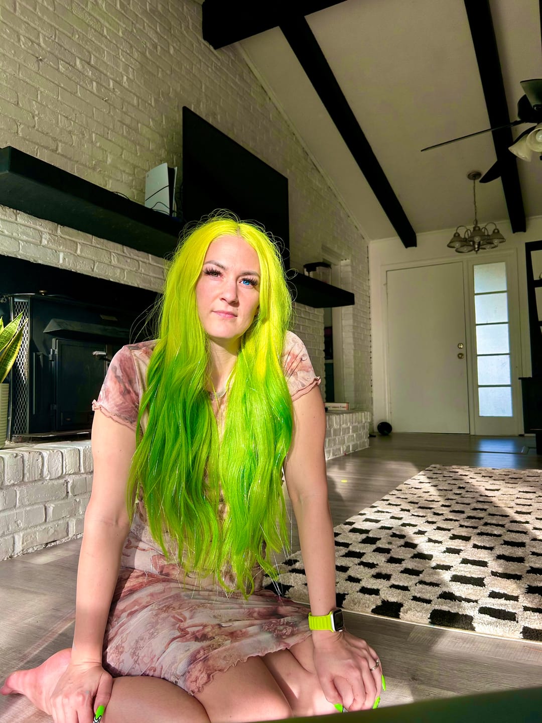 Customer photo review of Blonde #60 Straight DIY Hair Extensions Home Kit