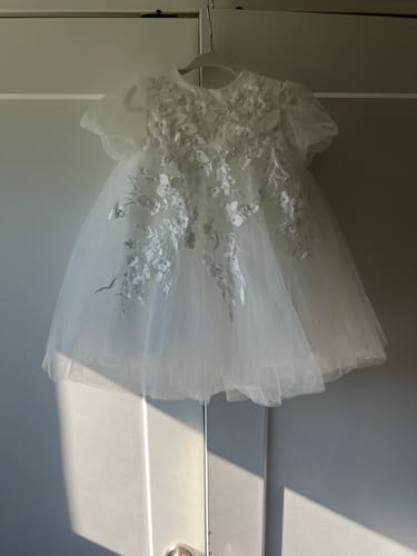 Customer photo review of White Baby Girl Summer Baptism Birthday Party Princess Dress