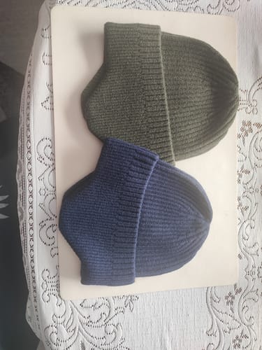 Customer photo review of CABLE EARMUFF BEANIE.