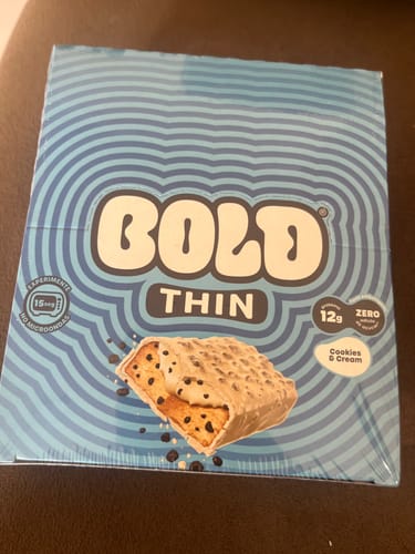 Customer photo review of BOLD THIN COOKIES & CREAM