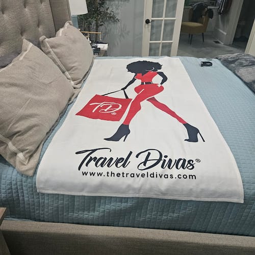 Customer photo review of Roxie Beach Towel