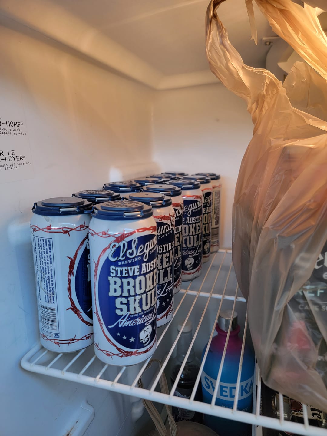 Customer photo review of El Segundo Steve Austin's Broken Skull American Lager (12PK Special)
