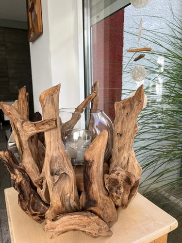 Customer photo review of Wurzel Kerzenständer VONDRO mit Glas