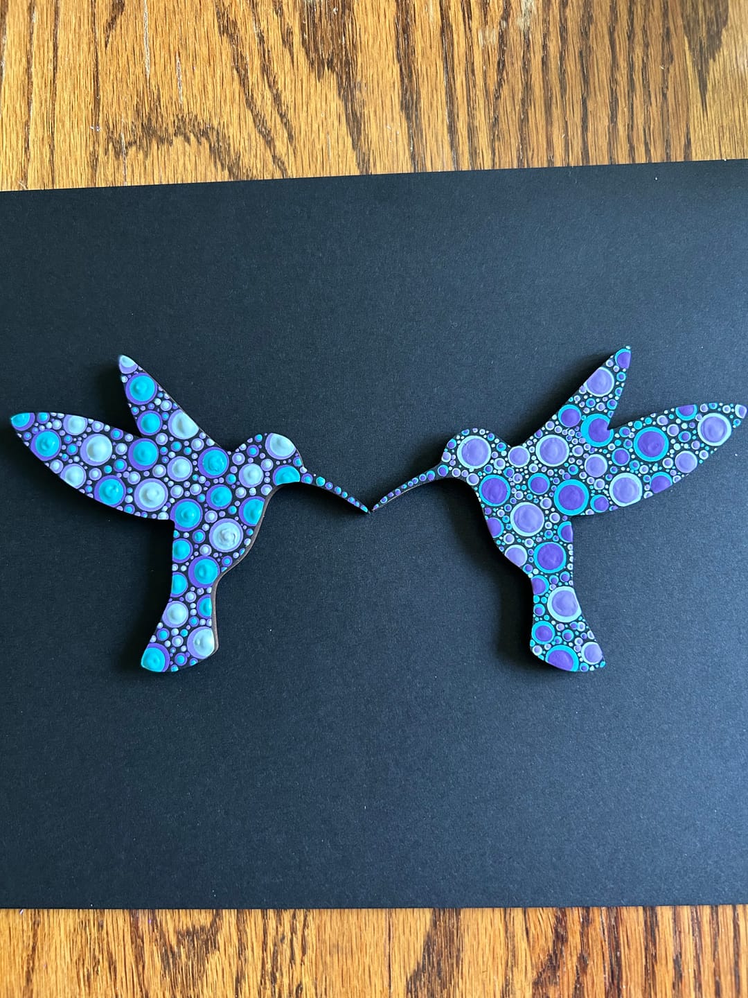 Customer photo review of Unfinished Wood Hummingbird Shape - Bird Animal - Craft - up to 24" DIY