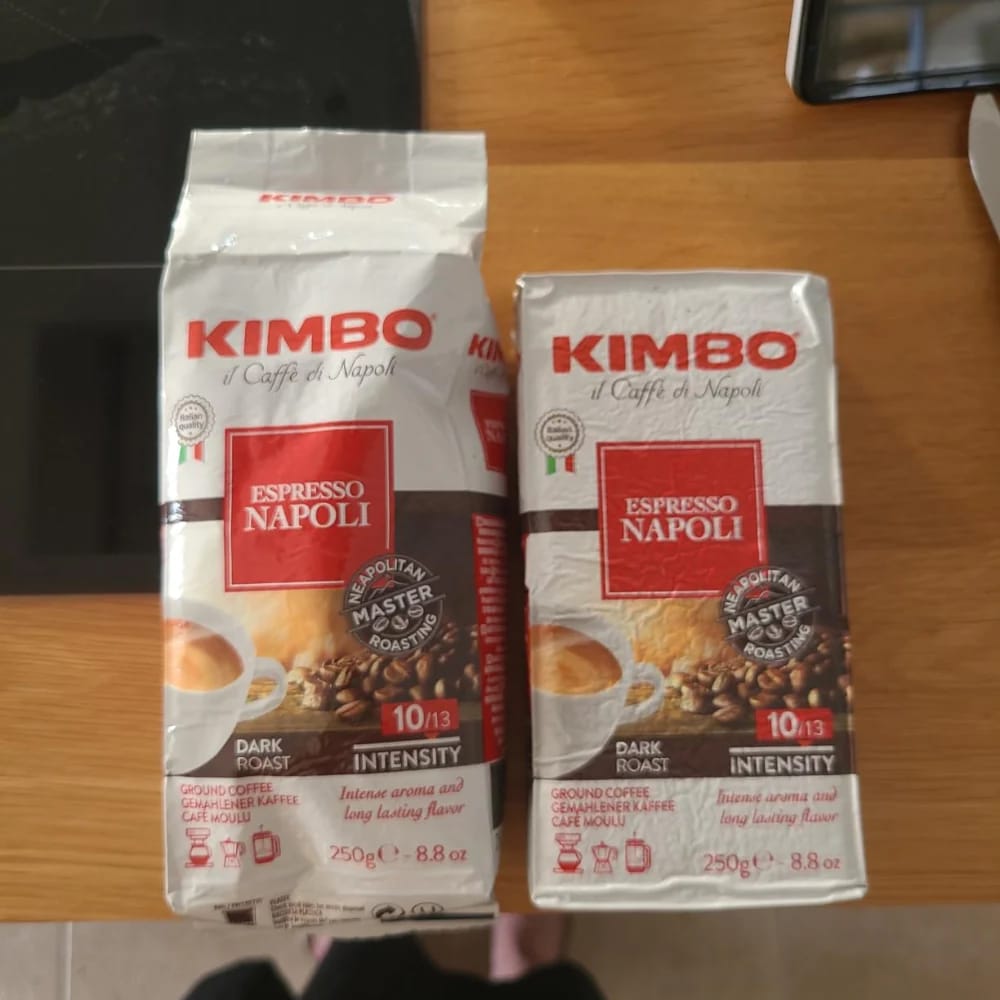Customer photo review of Espresso Napoli - Ground Coffee 250g Brick