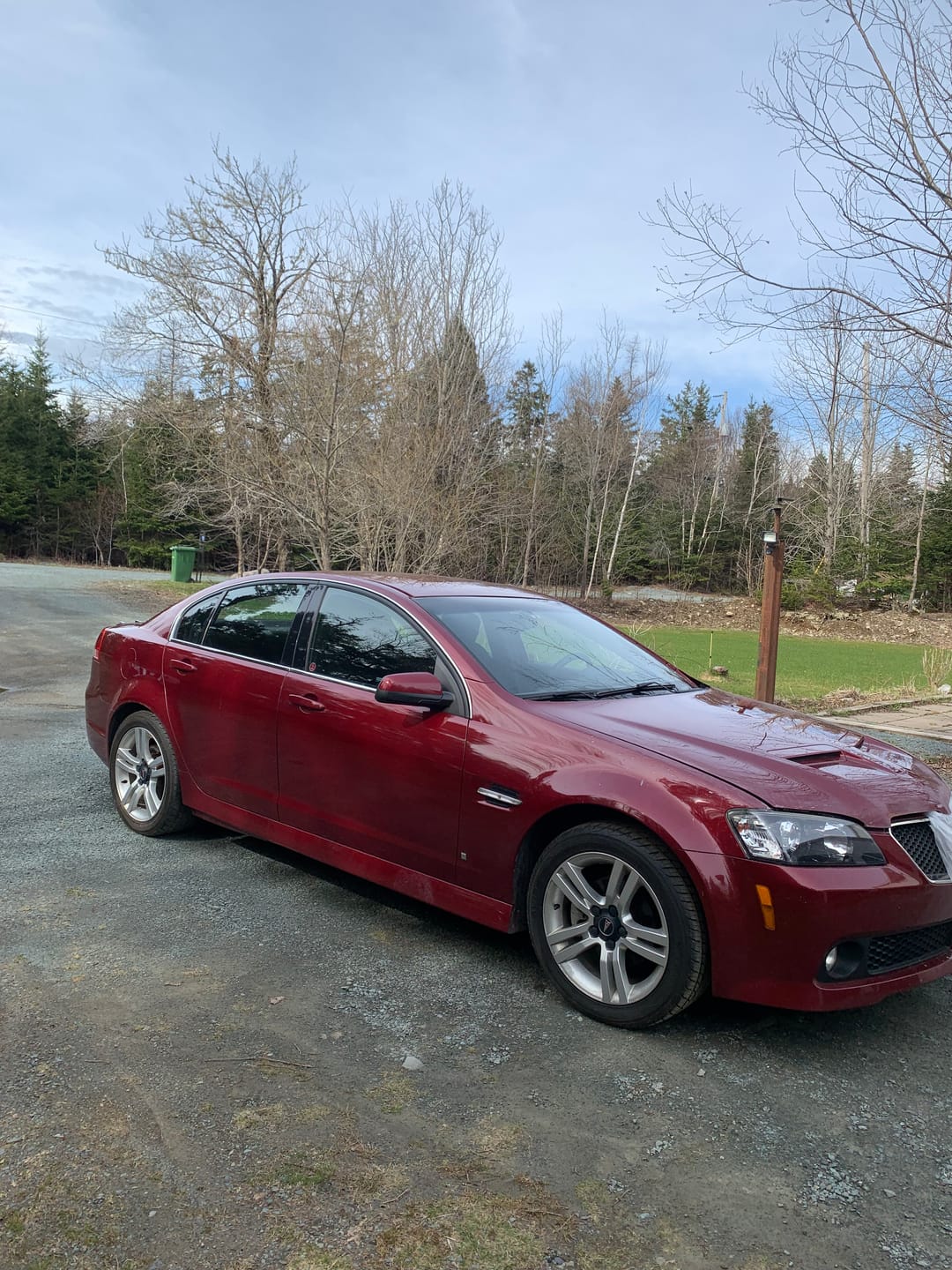 Customer photo review of Glossy Metallic Rufous Red Vinyl Wrap