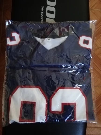 Customer photo review of Custom Black Football Jersey Athletic Shirt For Adult Youth