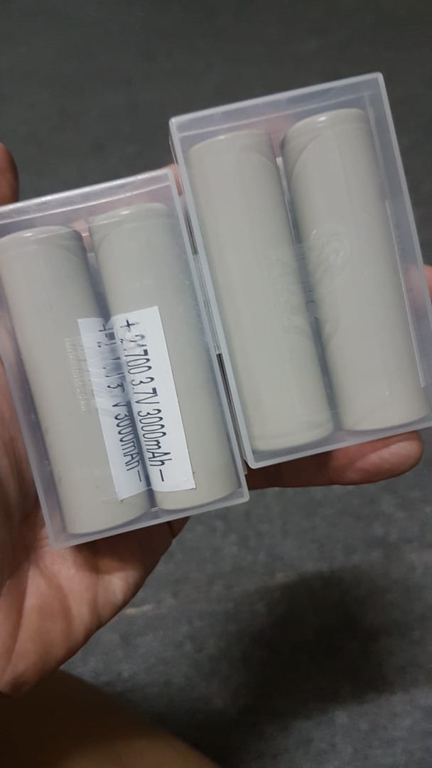 Customer photo review of Samsung 30T 21700 3000mAh 35A Battery