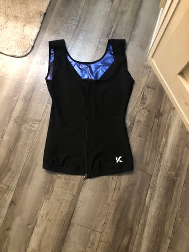 Customer photo review of Women's Zipper Heat Trapping Sweat Vest
