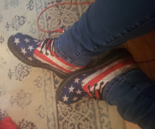 Customer photo review of I Identify as an American Shirt Black / 4XL