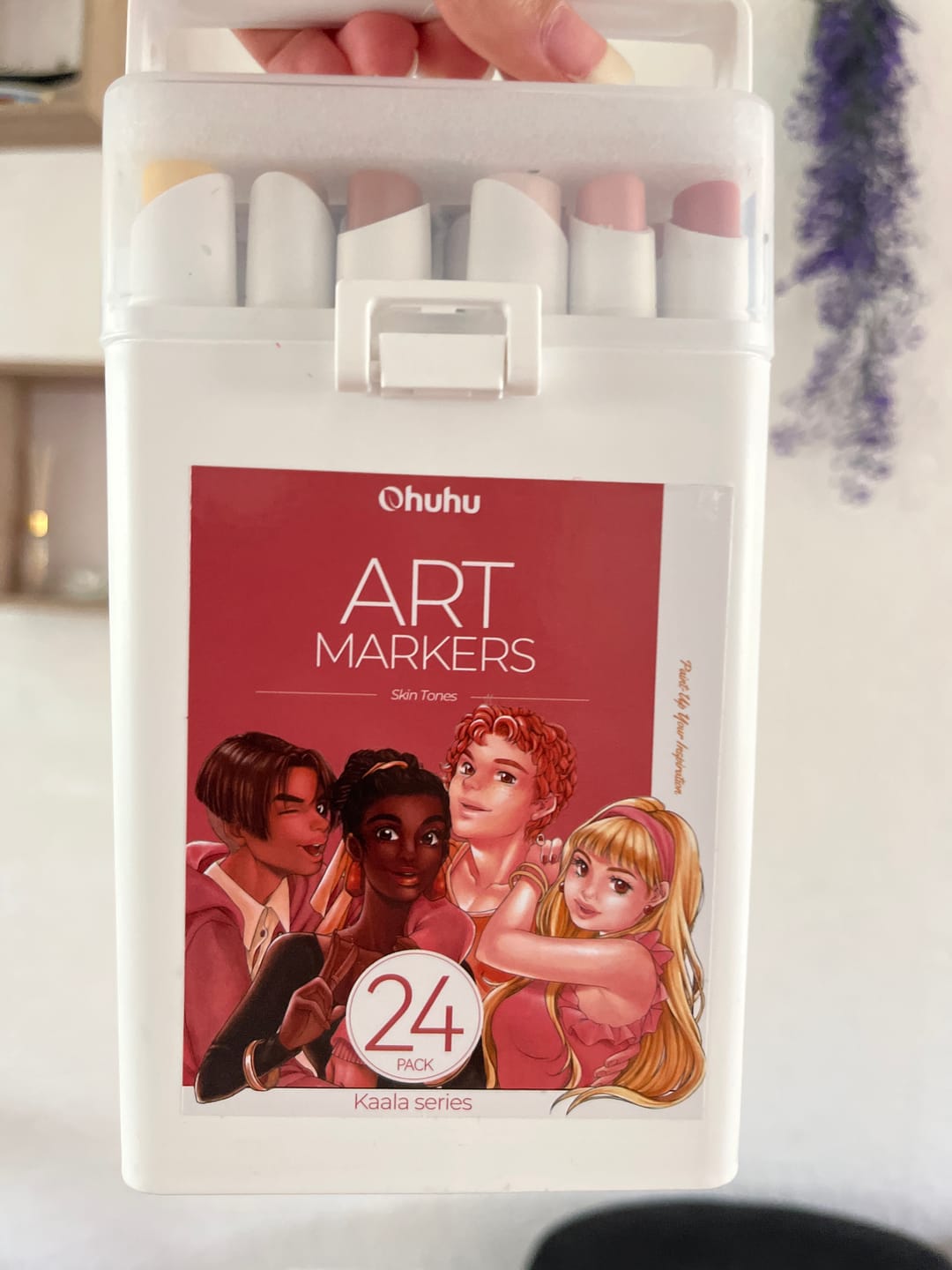 Customer photo review of Ohuhu Kaala Five Tones Slim Broad and Fine Dual Tips Alcohol Art Markers