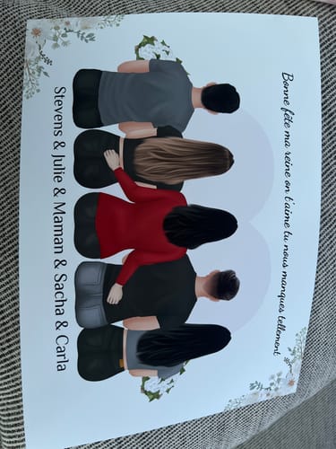 Customer photo review of Affiche Personnalisée - Maman et Enfants - Fête des mères