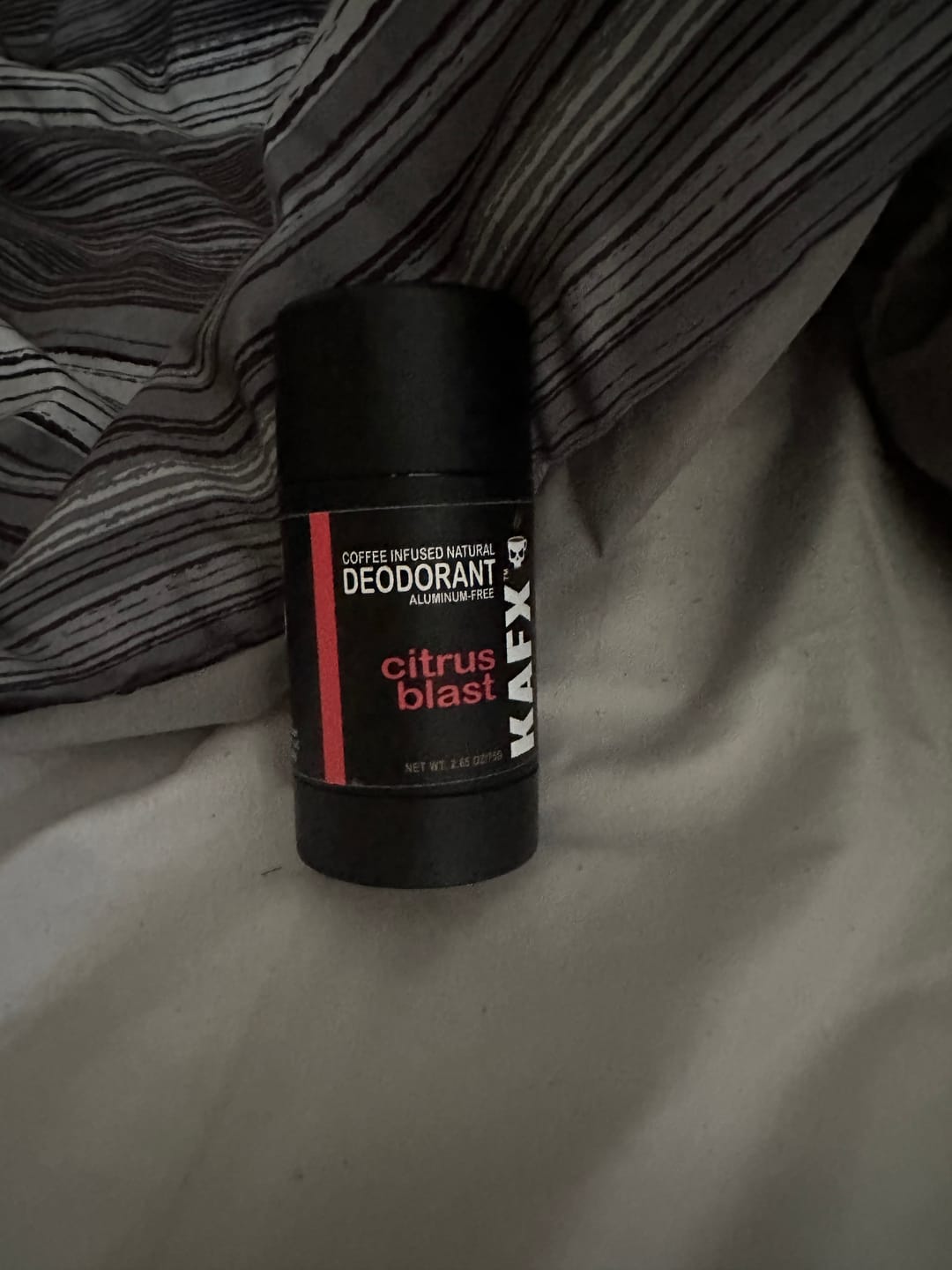 Customer photo review of Citrus Blast KAFX Body Natural Coffee Infused Deodorant