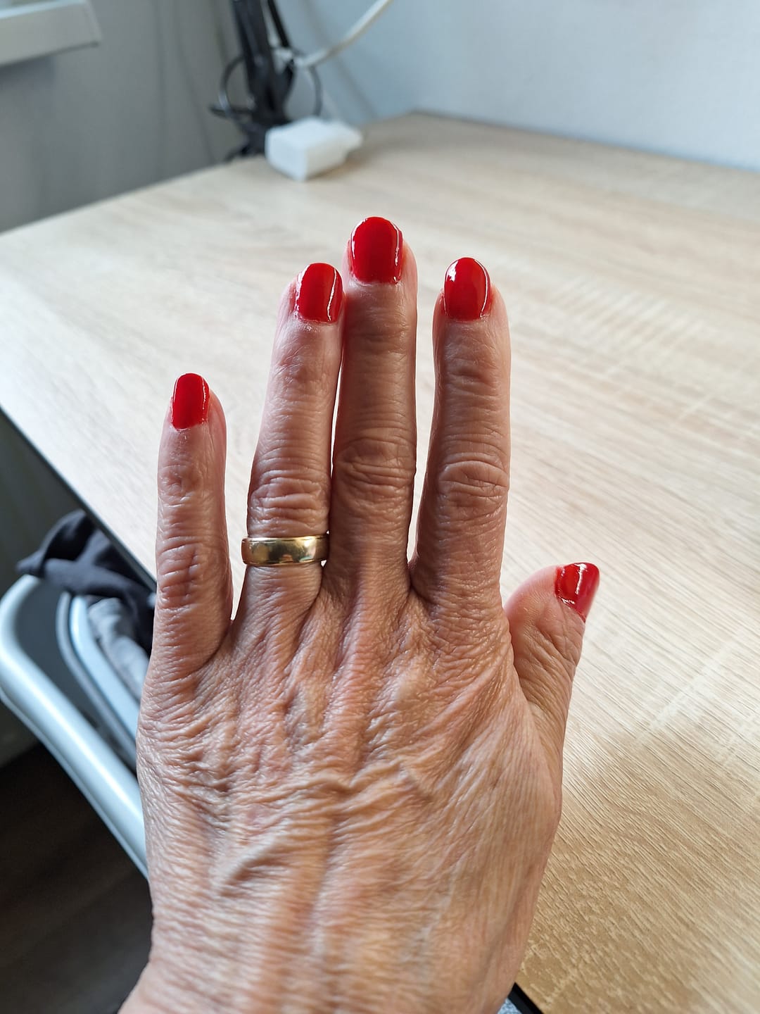 Customer photo review of Christmas Red Dipping Powder