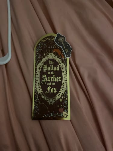 Customer photo review of *PRE-ORDER* Archer & the Fox bookmark