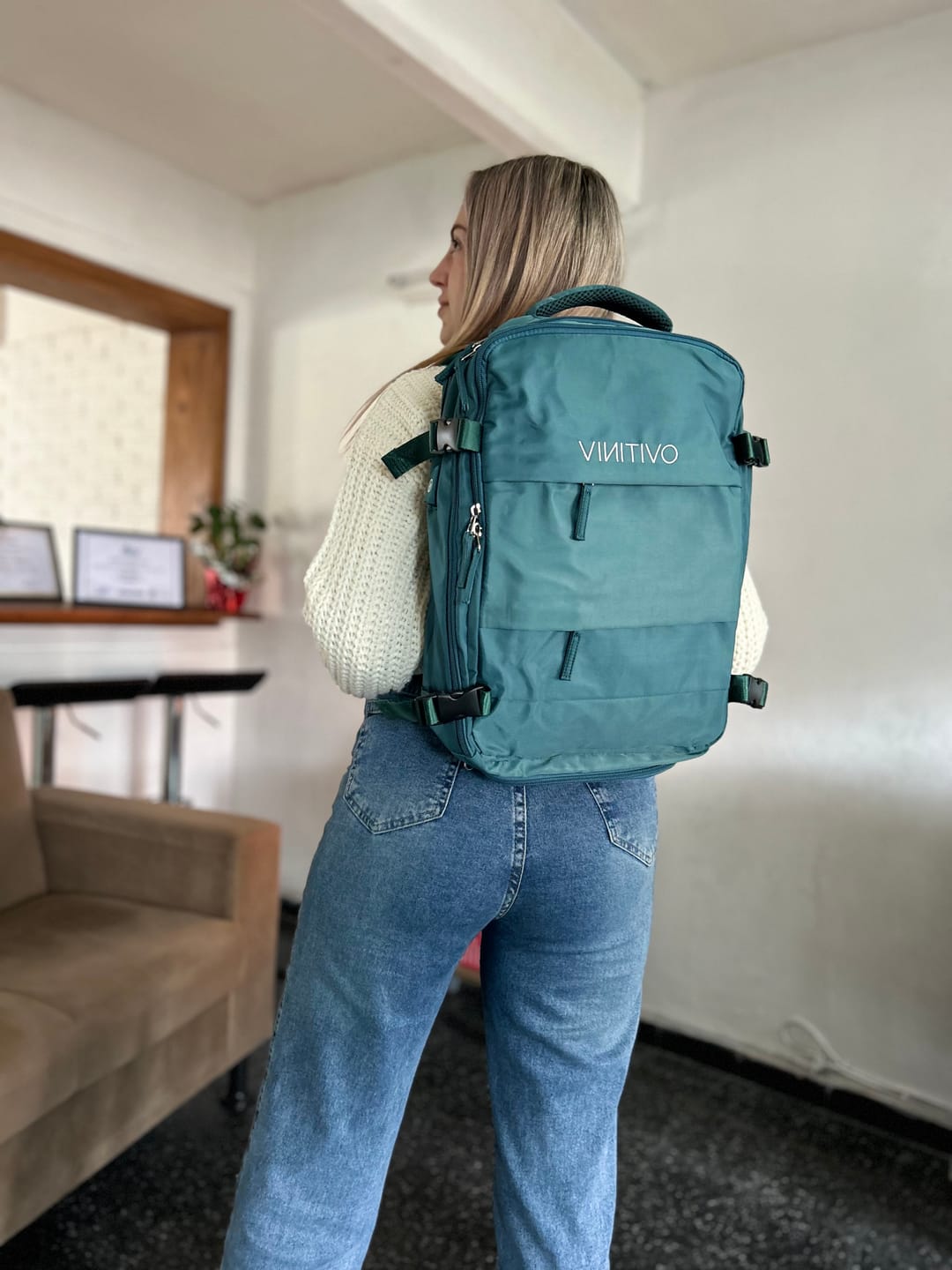 Customer photo review of Mochila de Viaje Vinitivo Modelo Travel impermeable de 20L