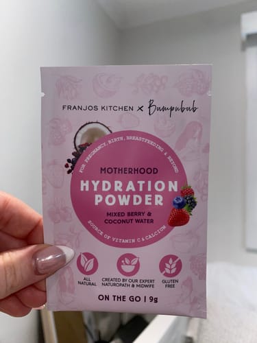 Customer photo review of On-the-Go Mixed Berry Motherhood Hydration Box