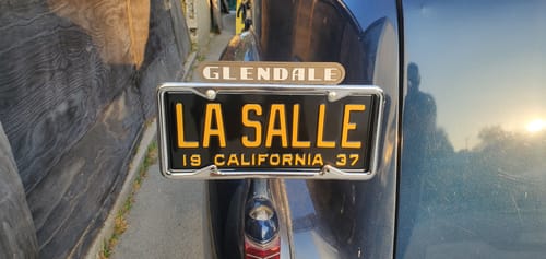 Customer photo review of 1937 CALIFORNIA LICENSE PLATE 6"x14" (351.5mm x 156.5mm)