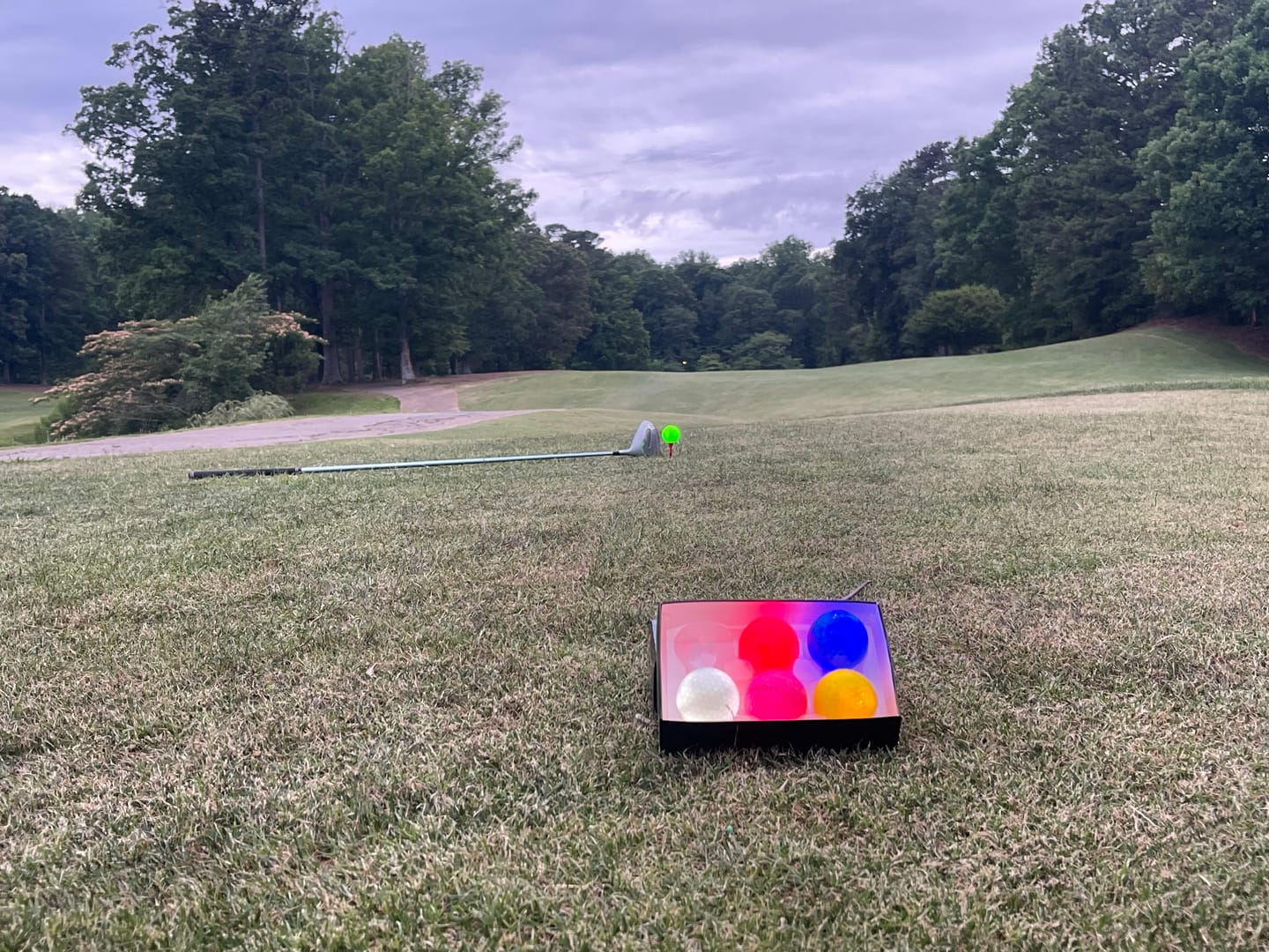 Customer photo review of Crestgolf Cosmic Glow LED Golf Balls