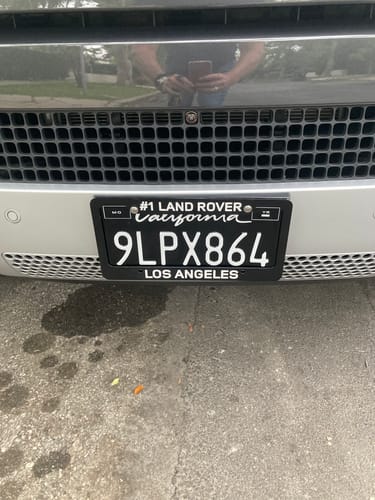 Customer photo review of 2011-2022 CALIFORNIA LICENSE PLATE DMV.CA.GOV - BLACK WITH WHITE TEXT 6"x12" (156.5mm x 305mm)