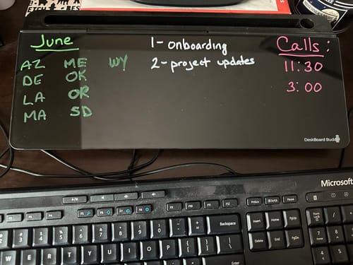 Customer photo review of DeskBoard Buddy