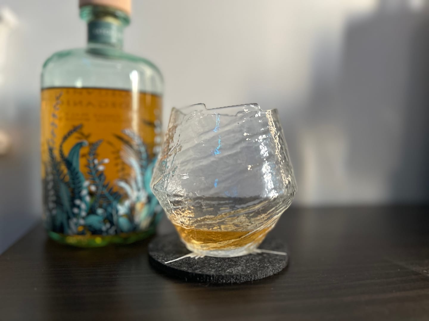 Customer photo review of Suisei - Handmade Japanese EDO Kiriko Whiskey Glass