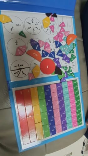 Customer photo review of CalculatorFriend - Magnetic Maths Learning Game